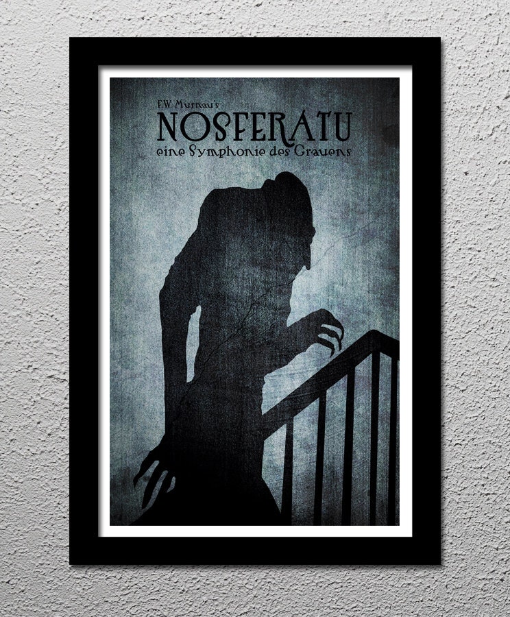 F.W. Murnau's Nosferatu - Max Schreck - Horror Movie Cult Limited Edition Original Art Poster Print - 13x19