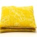 Eco Friendly Sachet - Organic Lavender - Organic Cotton Hemp - Yellow Paisley Print - Set of Two - Mothers Day