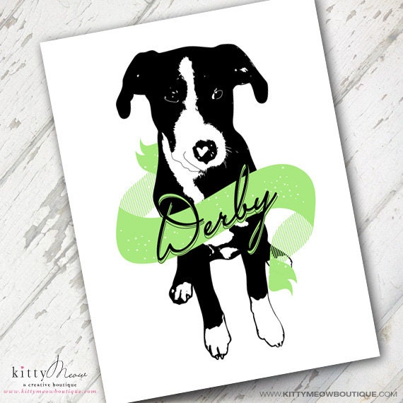 Personalized Pet Custom Image Pet Lovers - Retro Note Cards - Qty. 12