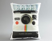 Vintage Polaroid Camera Canvas Printed Photo Pillow