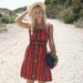 Vintage 60s Dress / 1960s Mod Dress / Lanz Originals Psychedelic Floral Sun Dress S