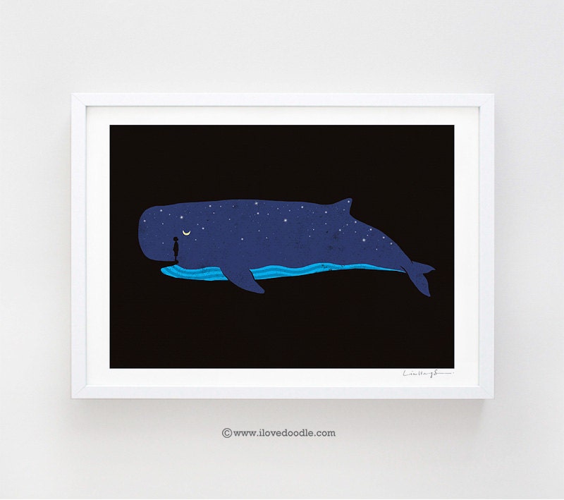 Whale you miss me - Art print