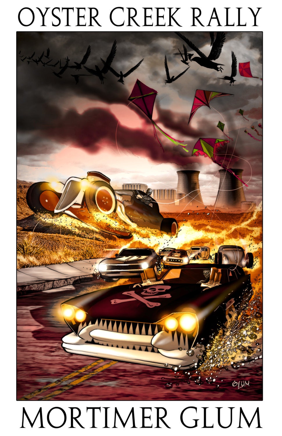 Horror Print "Oyster Creek Rally" 11"x17"