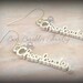 Cheerleader Cheerleading Earrings with Swarovski Birthstone