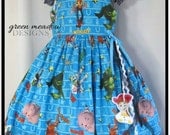 Custom Toy Story Dress - Available in Sizes 2T, 3T, 4, 5 , 6, 7 and 8