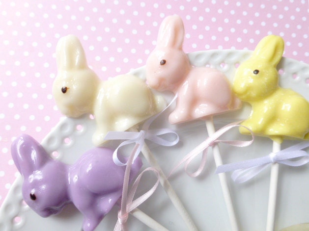 Easter Bunny Lollipops 1/2 dozen