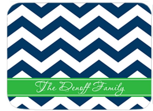 Personalized Large Cutting Board with Monogram- Chevron- Wedding, Housewarming Gift- 16"x 12"