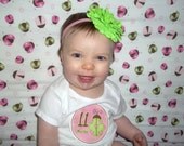 Monthly Onesie Stickers - Hailey - Cute Red and Pink Heart Love Ladybugs - Baby Month Stickers - Great Baby Shower Gift and Photo Prop