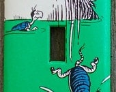 Yertle the Turtle Upcycled Light Switch Plate