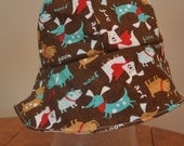 Boys Sunhat in Puppy Dogs Reversible