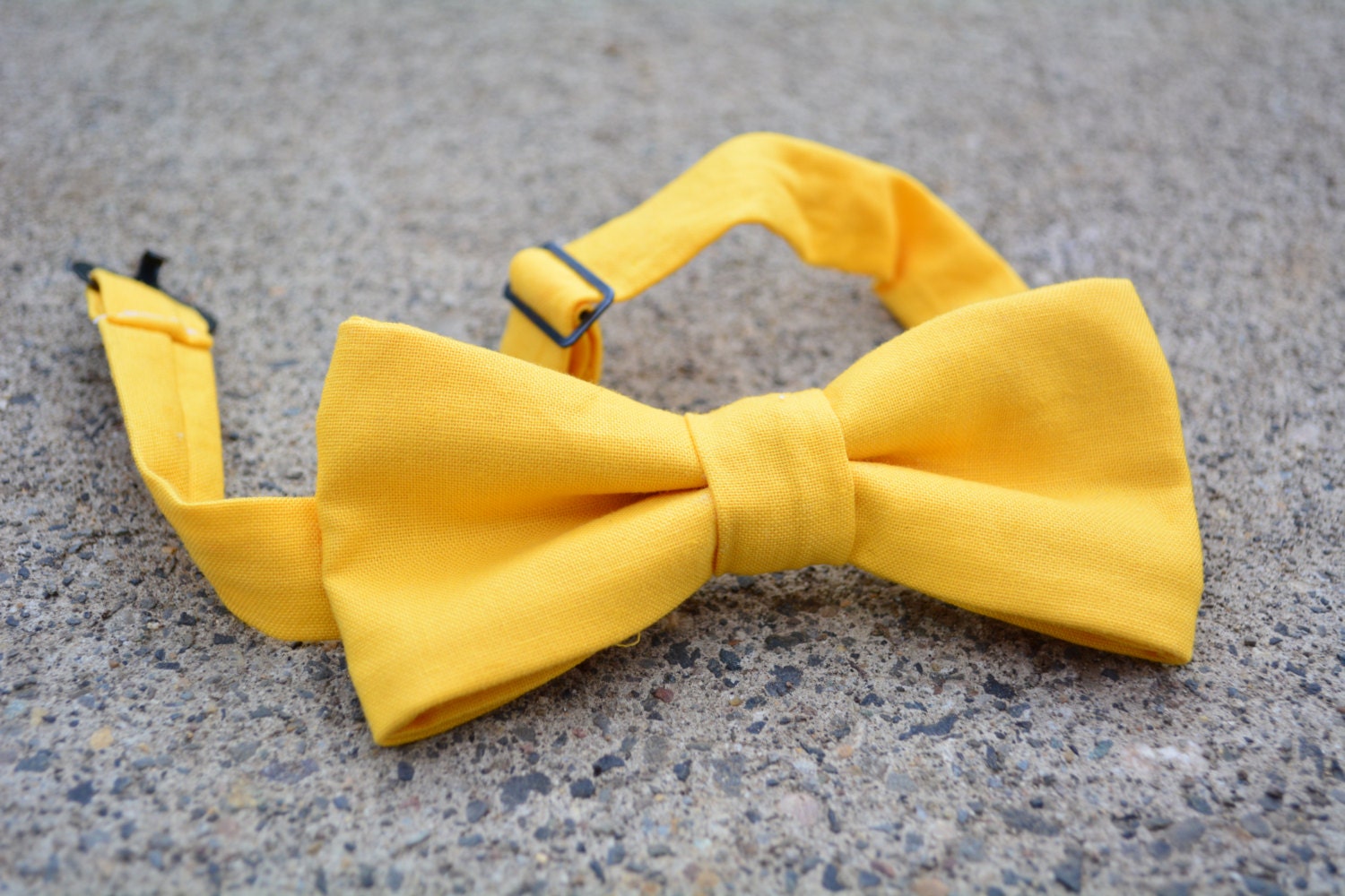 Boys Yellow Adjustable Bow Tie