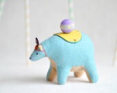 strong circus bear - soft sculpture animal