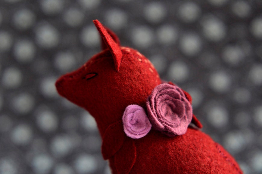 the bride - fox soft sculpture