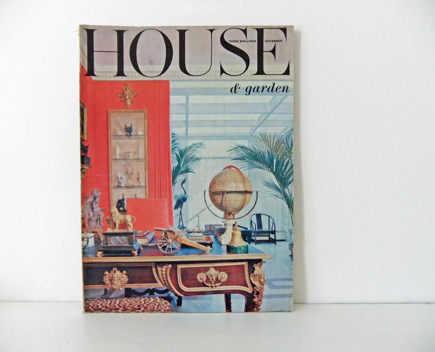 Vintage magazine - House and Garden, November 1960 - old magazine - collectable - paper ephemera