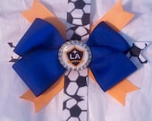 L.A. Galaxy Bottle Cap Bow ALL MLS Teams Available 2 Versions