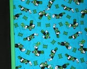 Green Lantern Pillowcase  - Super Hero  - Custom Embroidered Pillowcase - Blue Green Black