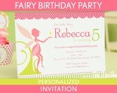 Fairy Birthday Party Invitation Personalized Printable // Fairy - B15Pa2 Il_170x135