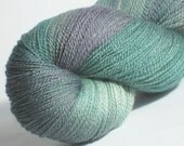Glitterlace Tidepool swmerino/silk/stellina 75/20/5 hand-dyed lace weight yarn