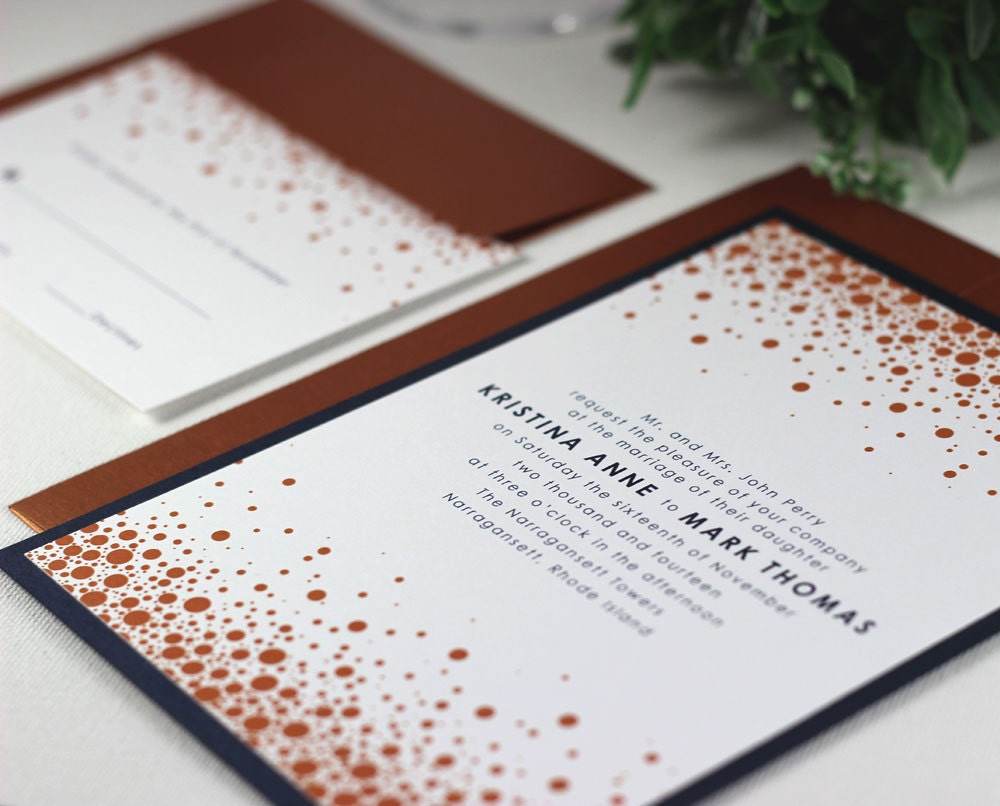 Printable Wedding Invitations Modern Wedding Invitations Digital File for Self-Print