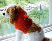 Dog Sweater Hand Knit Dog Vest Medium Merino Wool