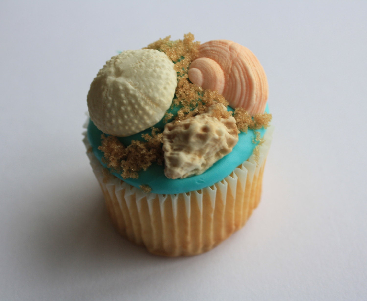 Fondant Sea Shells Cupcake or Cake Toppers