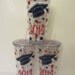 Graduation gifts - 6 Personalized graduation cap tumblers with lid, buy 5 get the 6th free.  Mix and match.