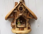 Woodland Gnome Wall Home with Table, Chairs and Fireplace