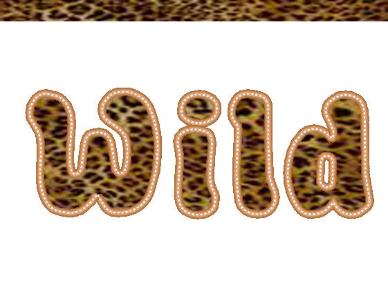 Cute lovely Monogram Font machine embroidery applique design - cps, letters and numbers 2 1/2 and 4 inches