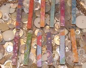 Set of 12 Decoupaged Glittered Clothes Pins - Malibu Set - Rustic, Beach, Chippy Cottage, French Country, Wedding