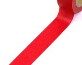 1 Roll of Plain Cherry Red Masking Tape / Japanese Washi Tape (.60 inches x 33 feet)