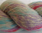 Handspun "Easter Eggs" Cashmere Reclaimed Yarn- 306 yards