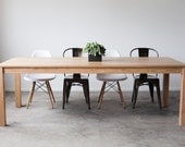 On SALE - 40 x 90 Red Oak Parsons Dining Table IN STOCK