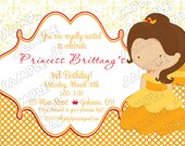 Princesses Belle disney inspired birthday invitation...DIY you print custom photo card by delightfulprints Il_170x135