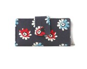 Bifold Wallet with Snap Closure / iPhone Wallet / Zipper Pocket / 6 Card Slots / Gray / Grey / Red / Blue / White / Ready to Ship