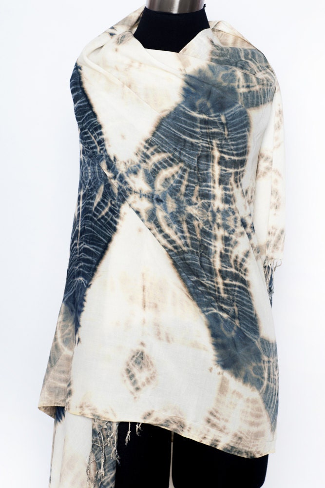 HAFSA Scarf (Blue/Cream)