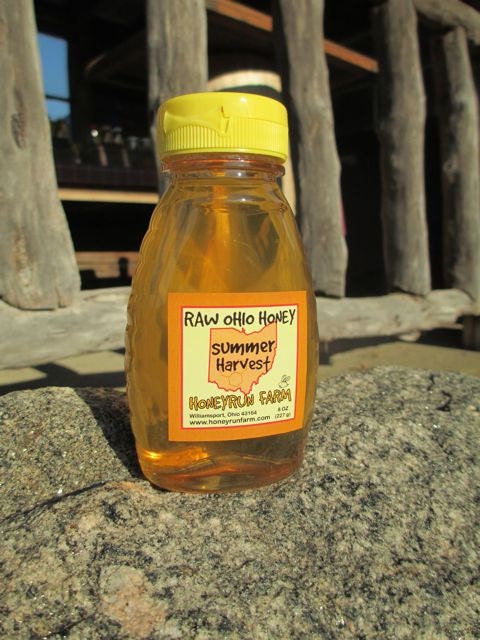 Pure Raw Summer Honey - 8 ounce jar