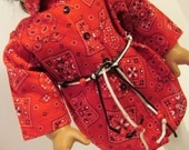 Bandana Big Shirt , Leggings, Belt,  American Girl  Doll Clothes