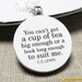 C. S. Lewis "You can't get a cup of tea big enough or a book long enough to suit me" Book Lover Quote Necklace - Literary Jewelry