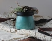 Aqua Spa Scented Handpoured 4oz Pure Soy Candle Jar with Black Metal Lid-Up On The Roof Farm Vermont