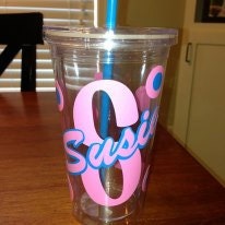 Personalized Insulated tumblers cups with lids and straws
