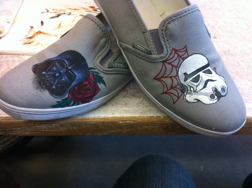 star wars painted vans