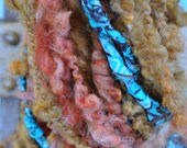 Handspun yarn, Super Bulky, Coil, Silky, Pretty