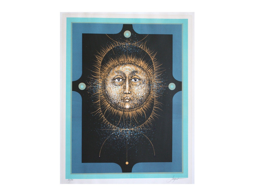 Vintage French Lithograph - Pierre Jacquot 1980