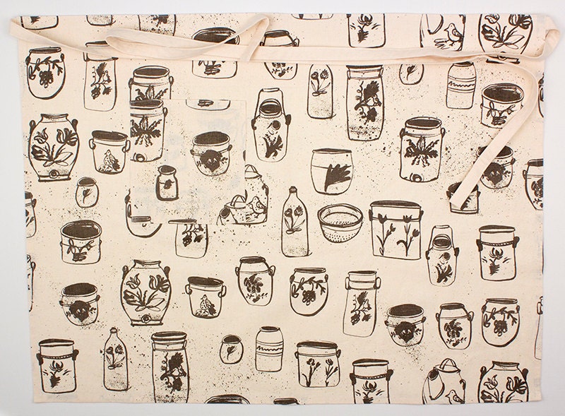 Apron - cafe style - Stoneware in charcoal