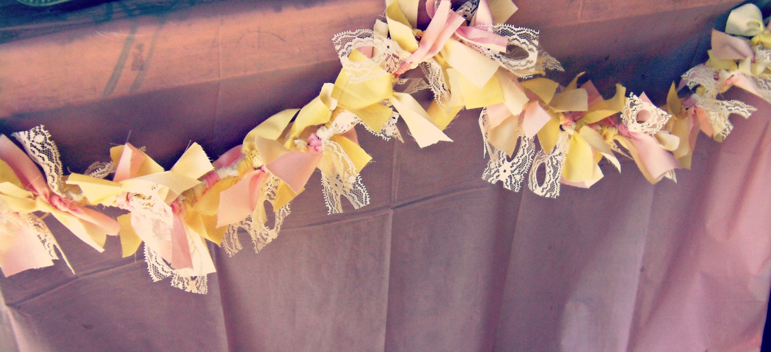 Fabric Garland, Bunting 3 ft., choose your colors