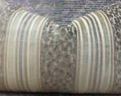 Designer Pillow Cover - 12 x 16, 12 x 18, 12 x 20 - Velvet Cheetah Stripes - Gold