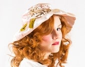 SALE / vintage 1950s hat / wide brim hat / Mr. John