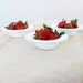 Vintage Milk Glass Bowls / Floral Pattern Set of 3