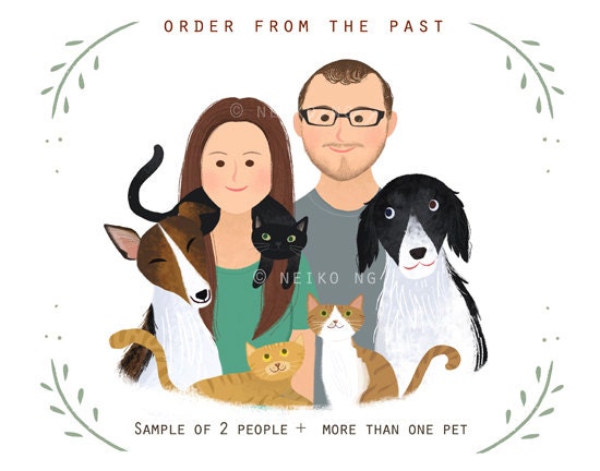 SOLD OUT---Affordable Family portrait, couple portrait, with or without pet.