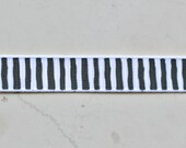 Black and white wonky stripes on 3/8" grosgrain ribbon Il_170x135